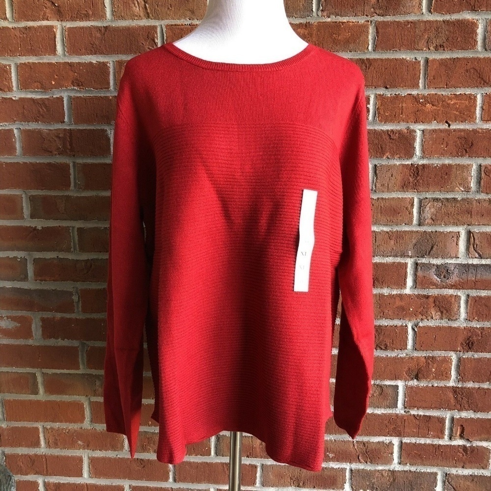 Croft & Barrow Cozy Ribbed Crewneck‎ Sweater